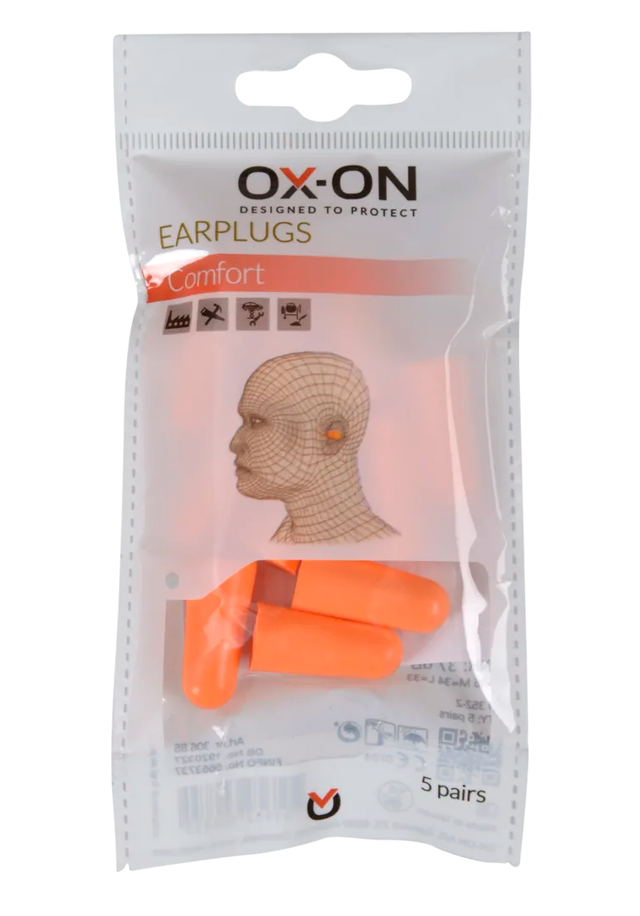 OX-ON Earplugs Comfort - Stück ist 1 Packung (5Paar in der Packung)