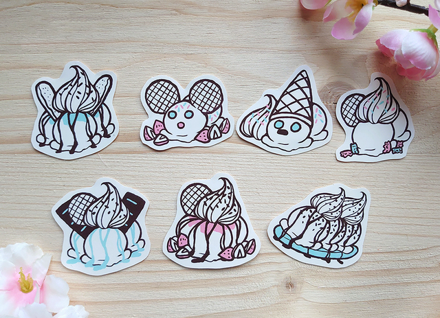 German Sundae Stickerset 