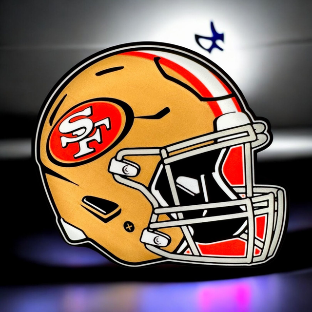 Lampe 3D 49ers San Francisco Casque LED - Pour les vrais fans de la NFL !