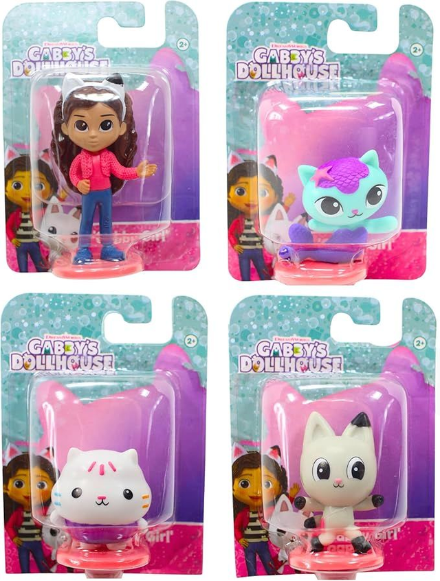 Case of 6 Gabby's Dollshouse Mini Figures - 4 Different Characters