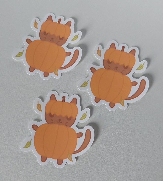 "Chatou citrouille" sticker