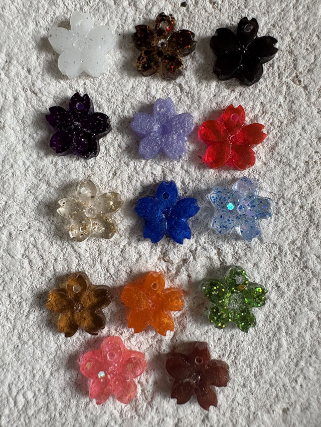 Charm Fleur en résine