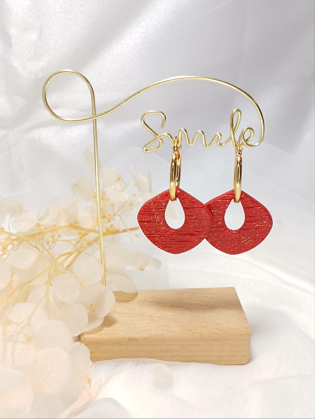 Boucles d'Oreilles "Goutte de Flamme"