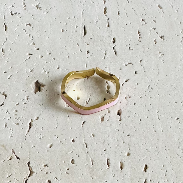 Ring licht roze goud 