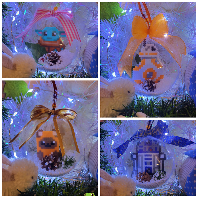 Boules de Noël d'une galaxie très très lointaine