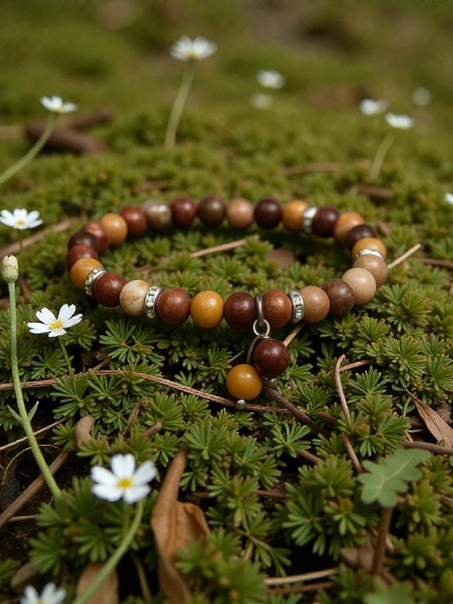 Bracelet Jaspe Mokaite - Vitalité &amp; Ancrage