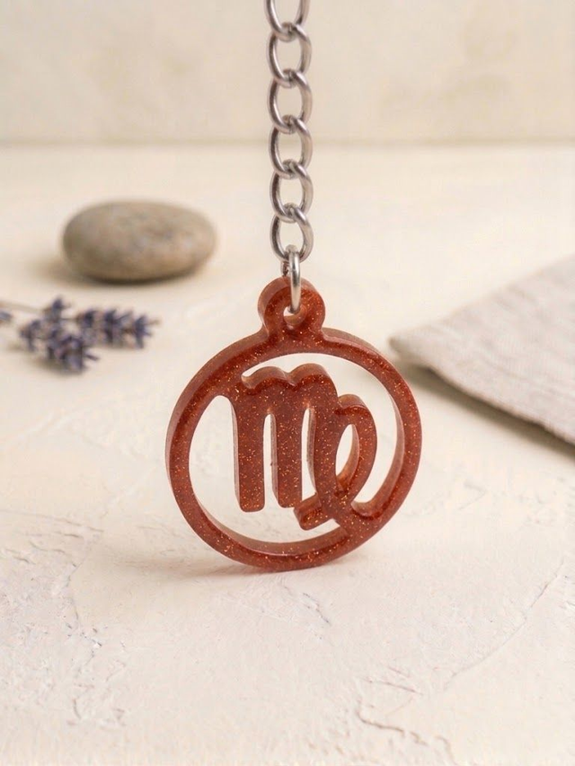 Porte clés Signe Astrologique Rouge