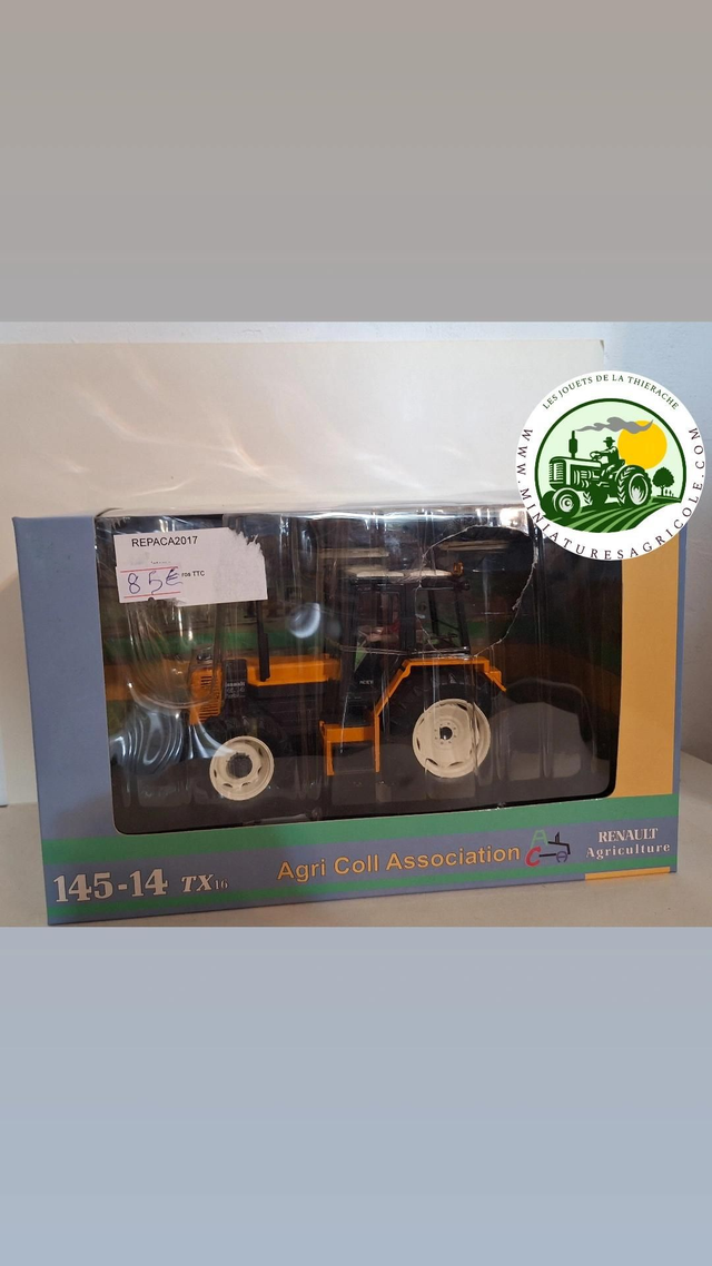 TRACTEUR RENAULT 145-14 TX Jumelé ACA17 REPLICAGRI 2017 1/32

