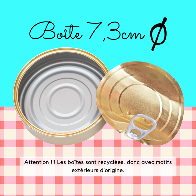 Miniature sur mesure — boîte ronde Ø 7,5 cm