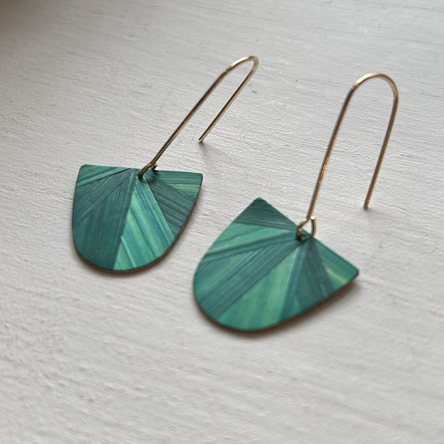 Boucles DD vert intense