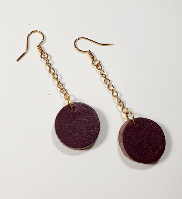 Anel Boucles d´oreilles - prune