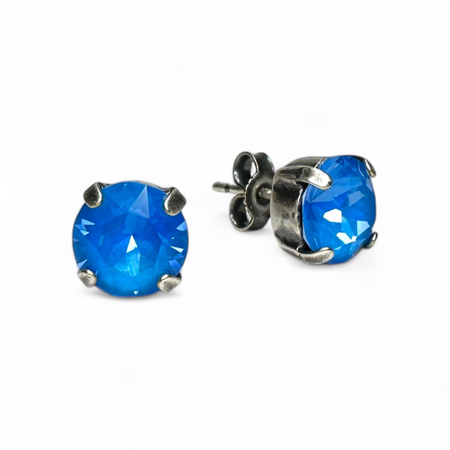 Ohrstecker KLASSIK BIG Electric Blue Ignite, Blau