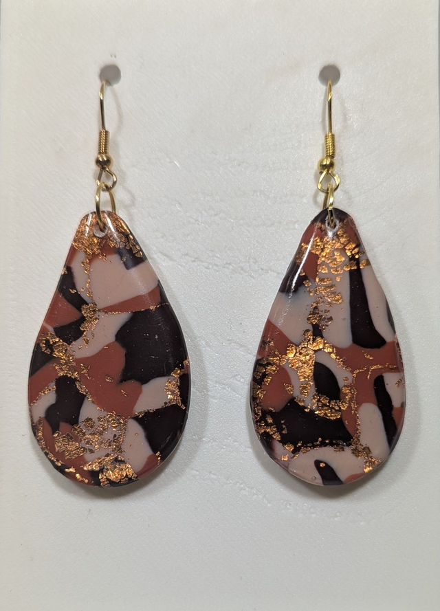 Boucles d'oreilles goutte Savane 