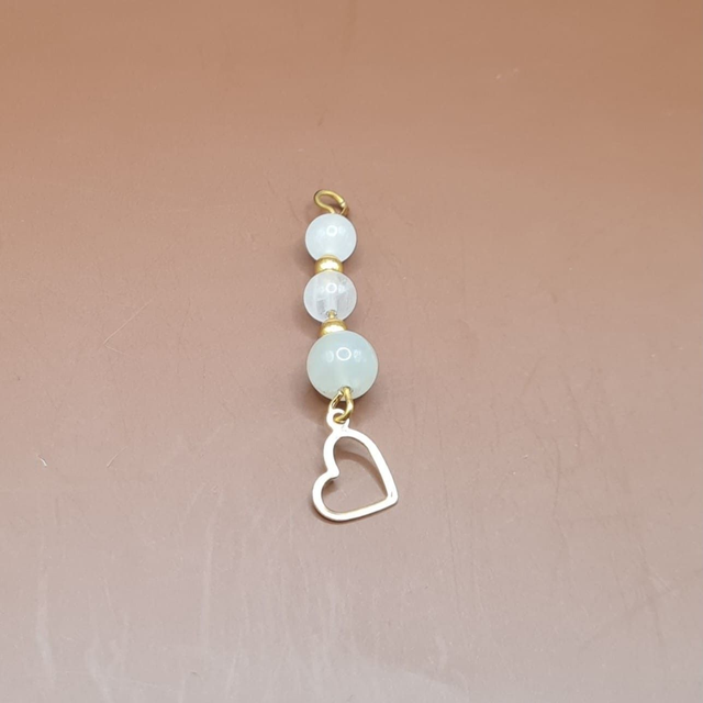 Pendentif Pierre de lune - quartz rose