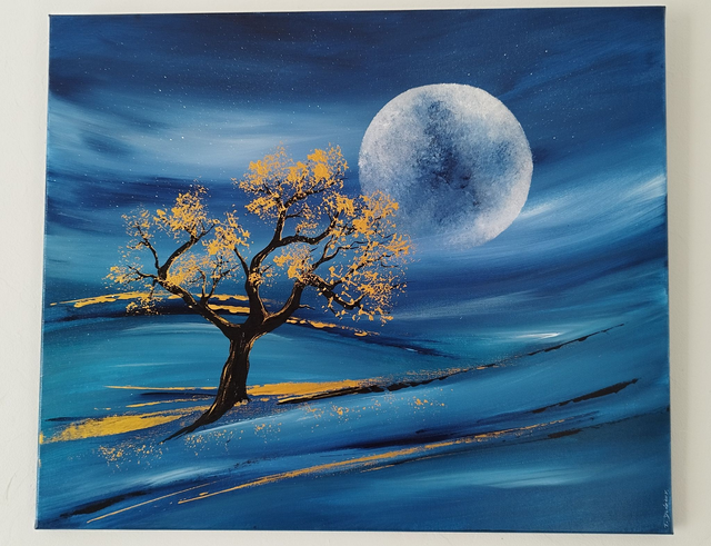 tableau Moderne abstrait - art contemporain peinture acrylique metal