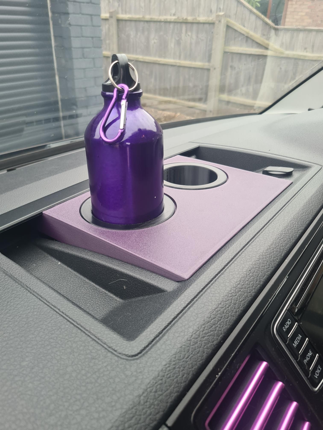VW T6 Top Dash Caddy. Twin Cup / Bottle Holder 