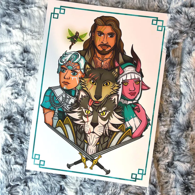 Critical Role Campaign 4 'The Soldiers' Fanart A4 Print