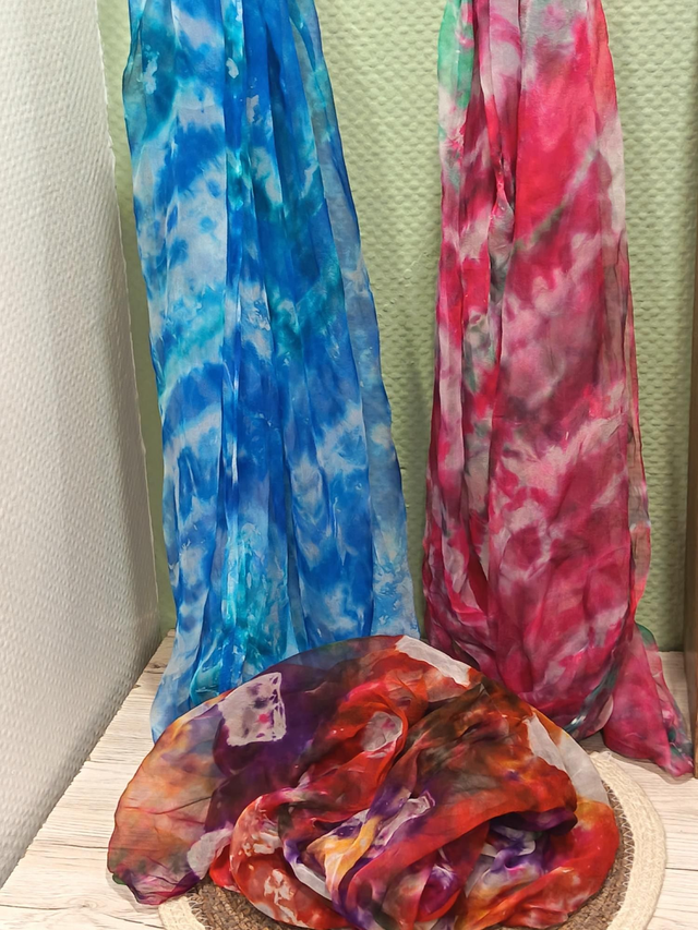 Snood en mousseline de soie