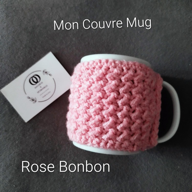 Mon Couvre Mug Rose Bonbon 