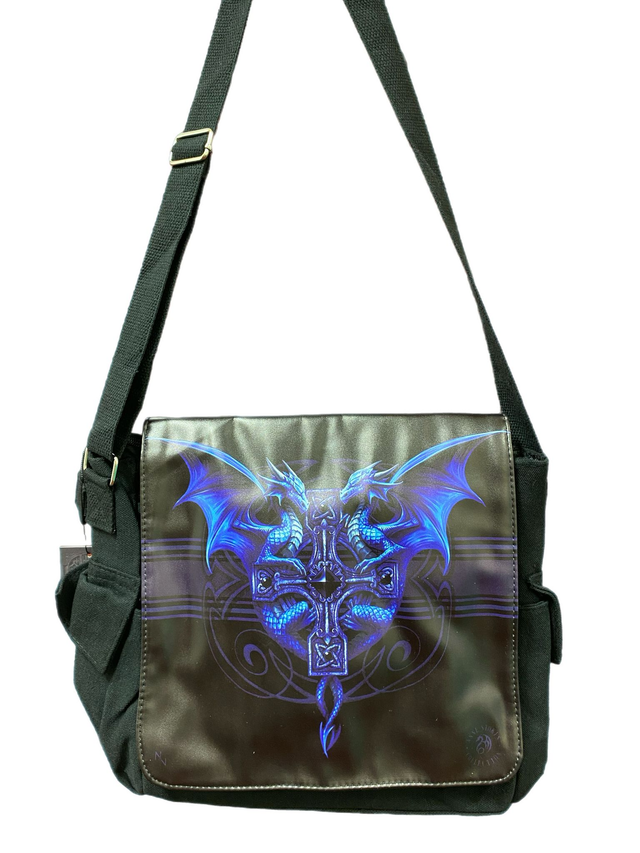 Dragon Duo messenger bag by Anne Stokes 