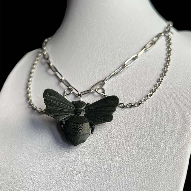 Lucienne - Collier abeille acier inoxydable 