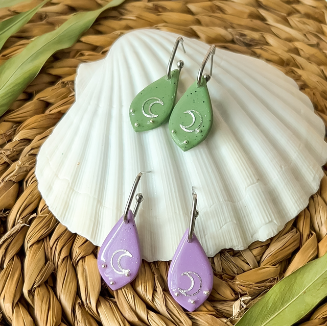 Pendientes Lágrima Bohem Plateado