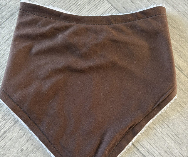 Chocolate Bamboo Dribble Bib