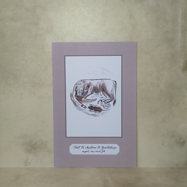 Carte Art Celte - Le fond du chaudron de Gundestrup