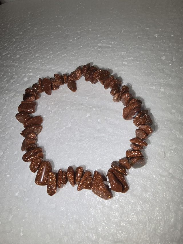 Goldstone Chip Gemstone Bracelet