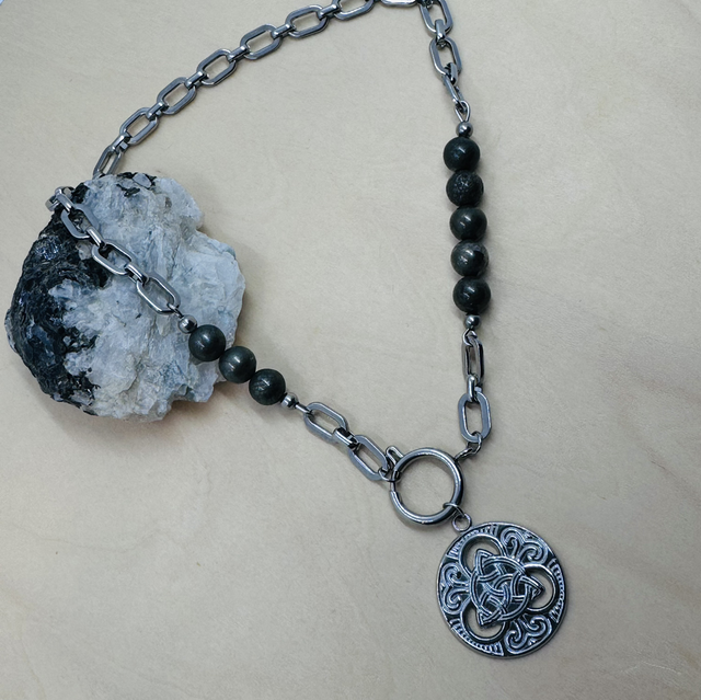 Collier DRYADE pyrite