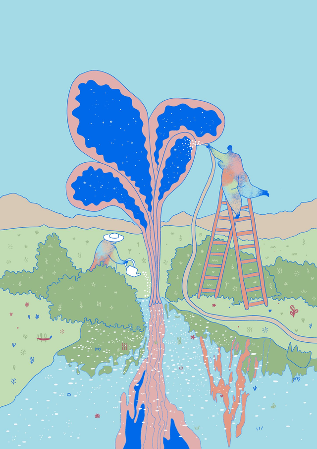 Carte postale Splash