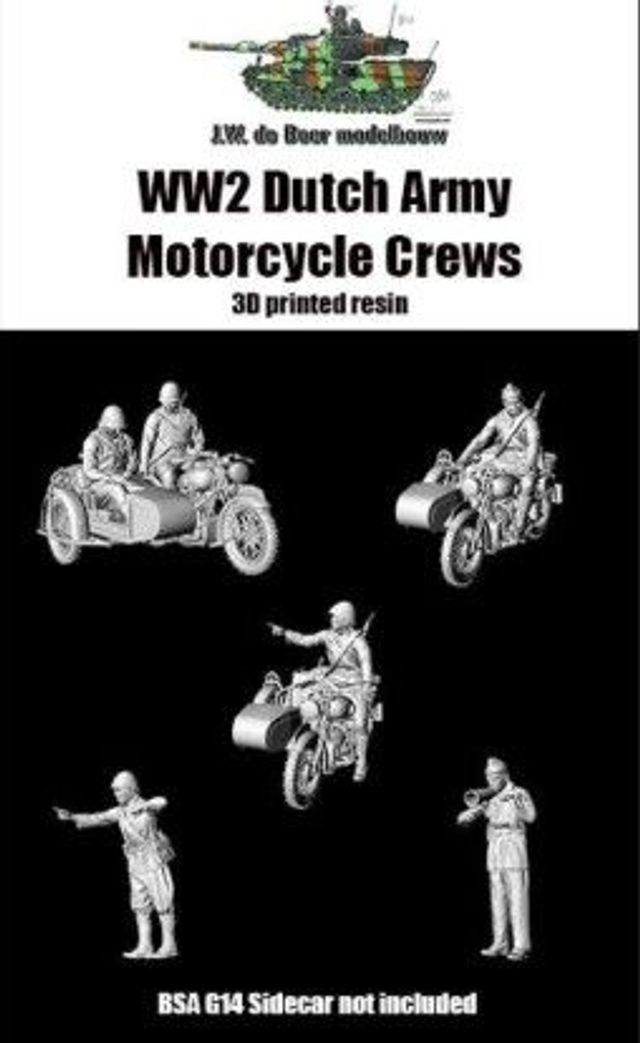 WW2 Dutch Army Motor Cycle Crews (1/72 &amp; 1/87)