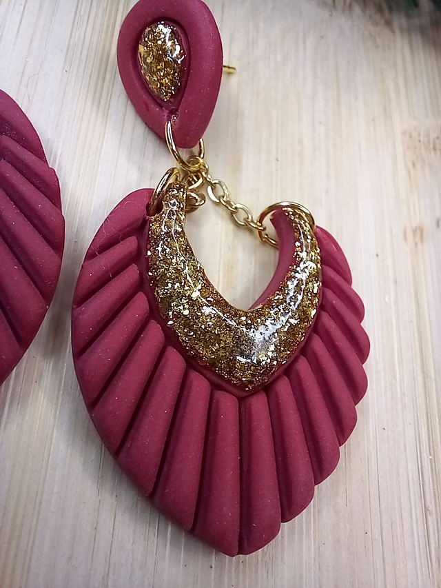 red velvet boucles d'oreilles