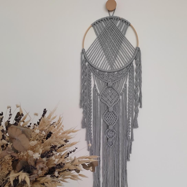 Attrape-rèves en macramé