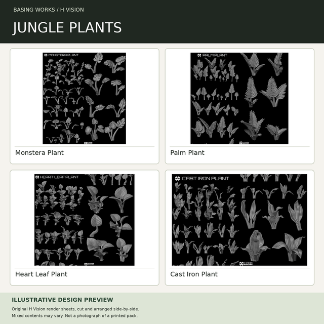 H Vision - Jungle Plants