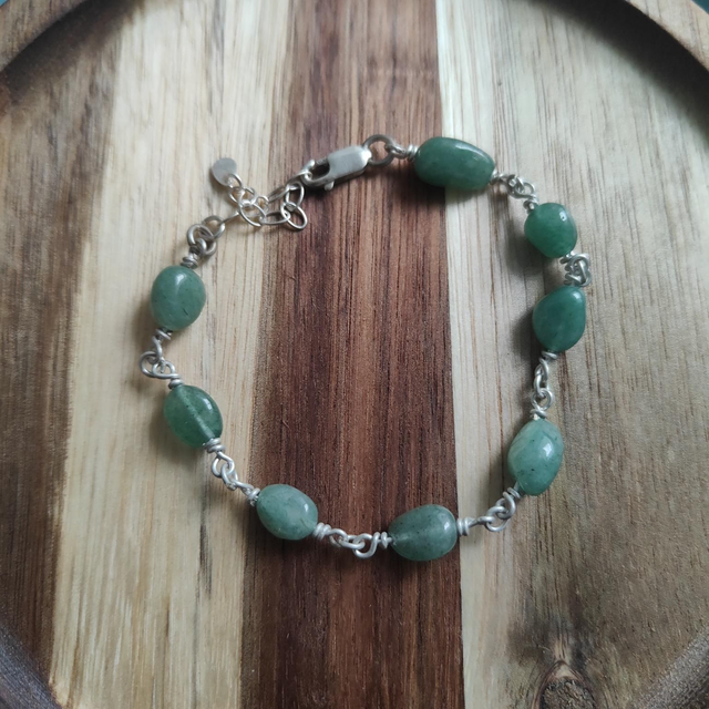 Bracelet Argent 925 et Aventurine 