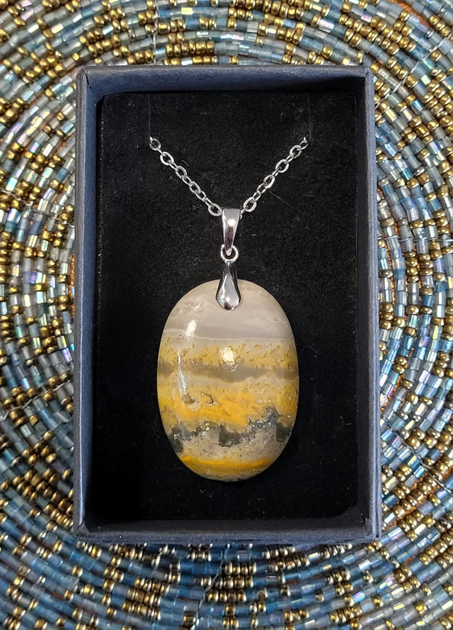 Pendentif Jaspe Bumblebee 