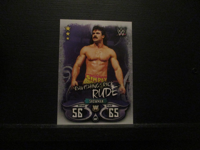 "Ravishing" Rick Rude - W Legends Slam Attax Live Original Trading Card #307