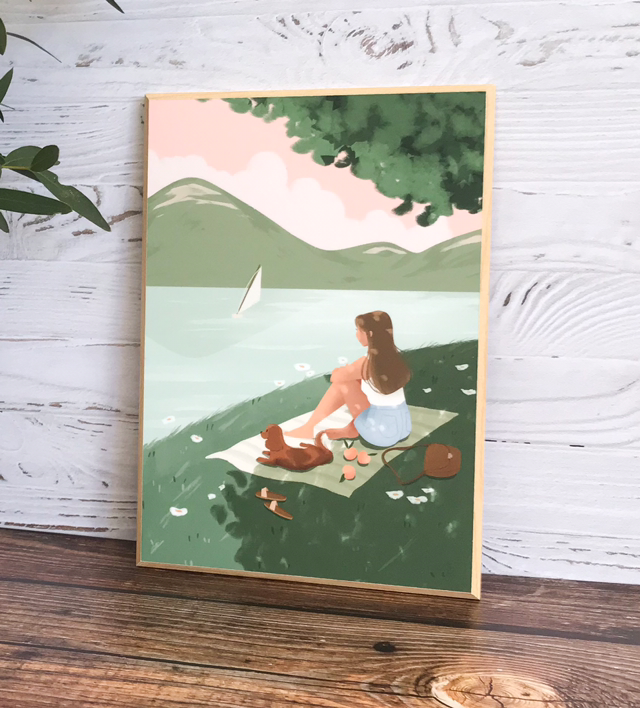 Tableau Contemplation été 