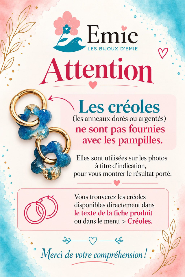 Pampilles Douceur d'automne🌼 - Mini Florie - Pâte polymère ⚠️ Créoles non fournies