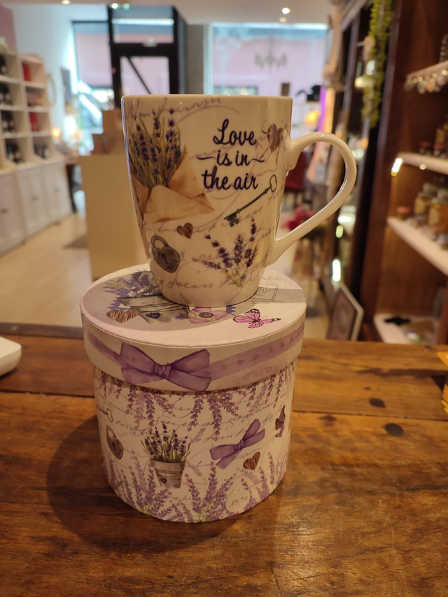 Coffret mug lavande