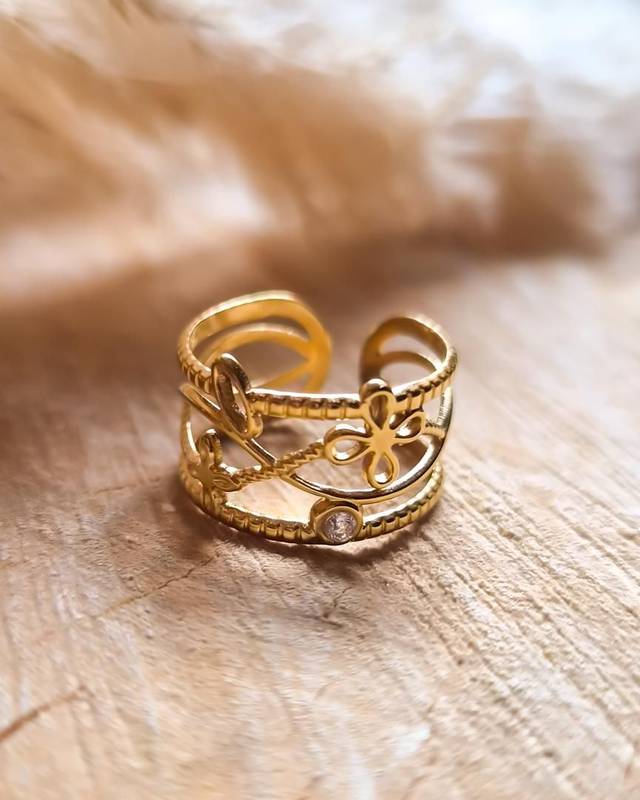 Bague "Perrine" - Modèle doré
