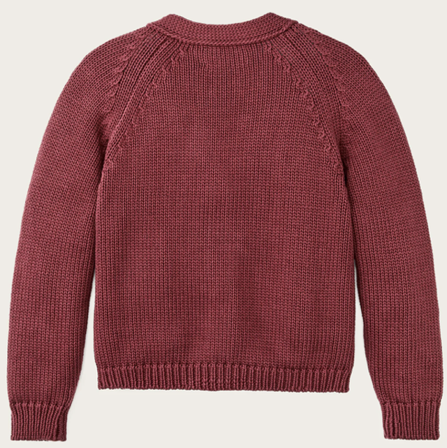 Filson Women’s Rustic Cotton Cardigan Burgundy