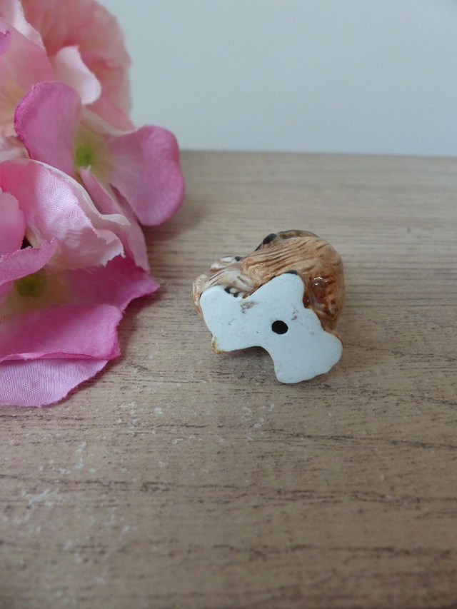 Figurine miniature chouettes, famille chouettes en porcelaine vintage, chouettes à collectionner, cadeau couple ami famille soutien aide