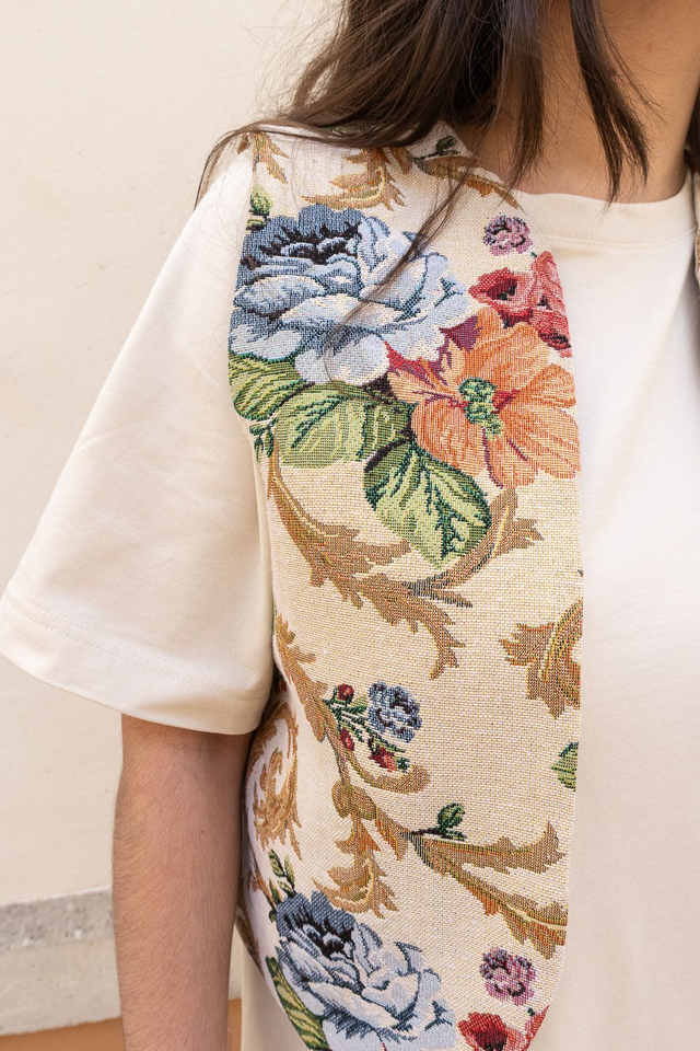 Iris - gilet sans manches (motif fleuri ou léopard)