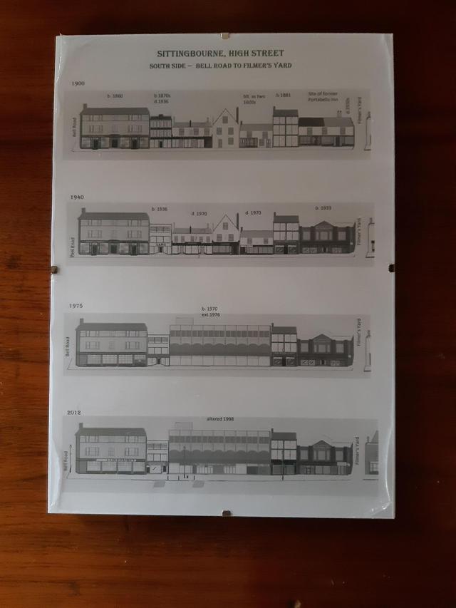 High Street, south - framed, limited edition, "Streetscape"