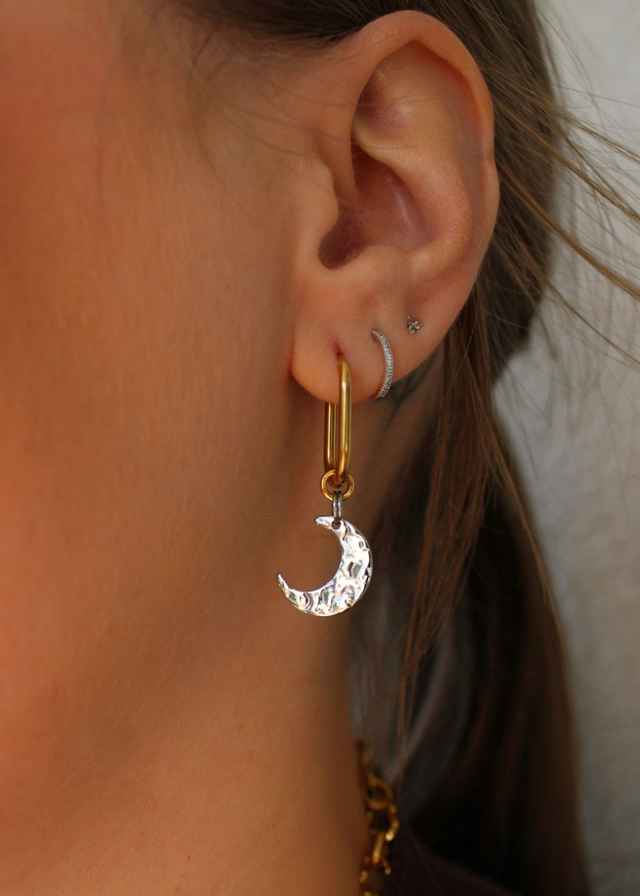 Boucles d’oreilles Céliane - Soleil/Lune 