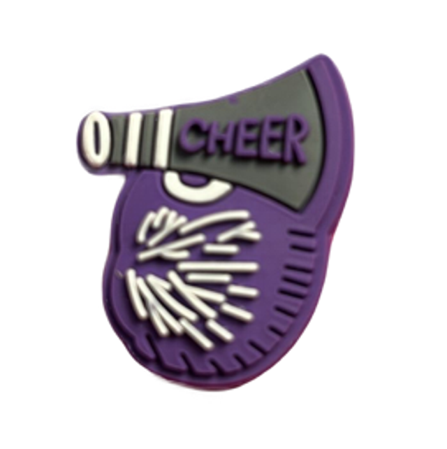 Croc Charm - Purple Cheer 