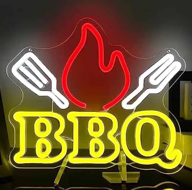Neon LED lamp BBQ (26x30cm)