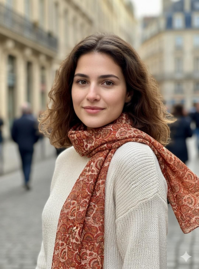 Foulard en mousseline 2